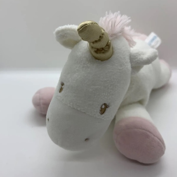 Gund Baby Plush Luna Unicorn Reywind Lullaby Stuffed Animal White Pink Used - Picture 6 of 10